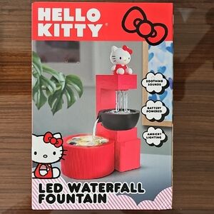 Hello Kitty Red LED Waterfall Fountain